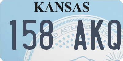 KS license plate 158AKQ