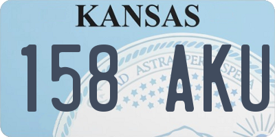 KS license plate 158AKU