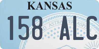 KS license plate 158ALC