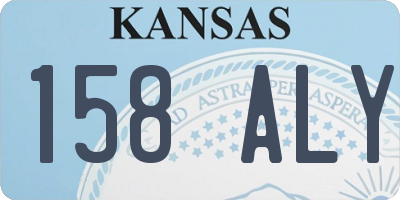 KS license plate 158ALY