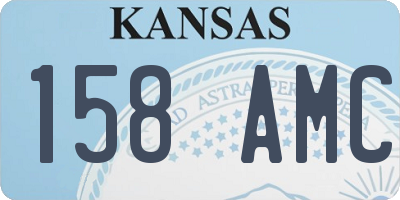 KS license plate 158AMC
