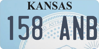 KS license plate 158ANB
