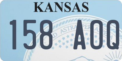 KS license plate 158AOQ