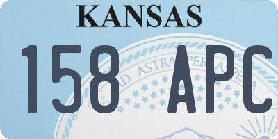 KS license plate 158APC