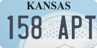 KS license plate 158APT