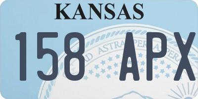 KS license plate 158APX
