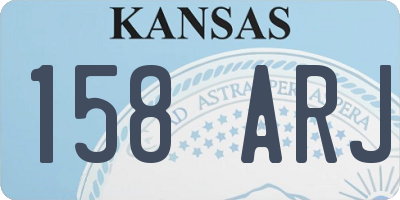 KS license plate 158ARJ