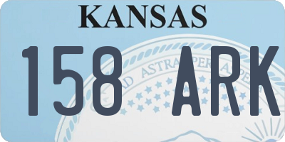 KS license plate 158ARK