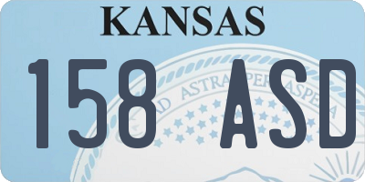 KS license plate 158ASD