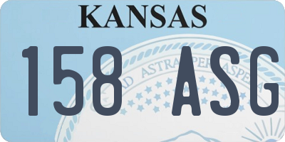 KS license plate 158ASG