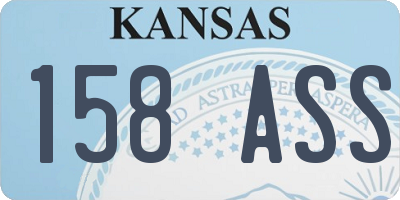KS license plate 158ASS