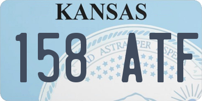 KS license plate 158ATF
