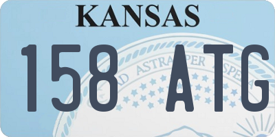 KS license plate 158ATG