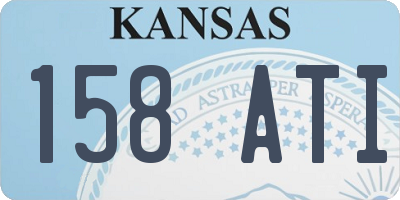 KS license plate 158ATI