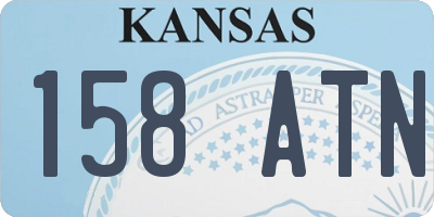 KS license plate 158ATN