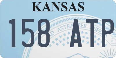 KS license plate 158ATP
