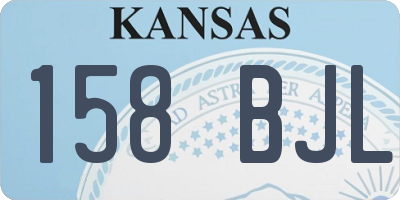 KS license plate 158BJL