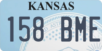 KS license plate 158BME