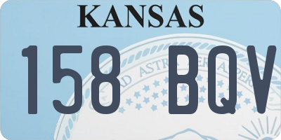 KS license plate 158BQV