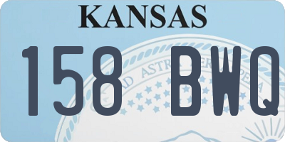 KS license plate 158BWQ