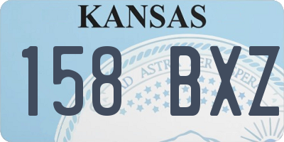 KS license plate 158BXZ