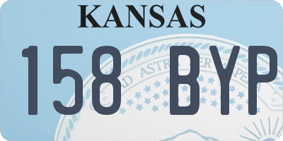 KS license plate 158BYP