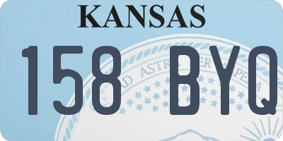 KS license plate 158BYQ