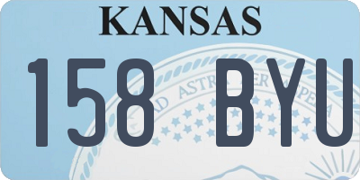 KS license plate 158BYU