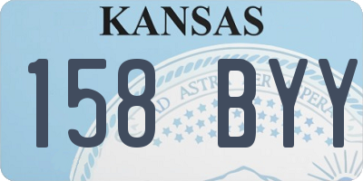 KS license plate 158BYY