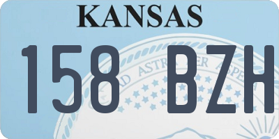 KS license plate 158BZH