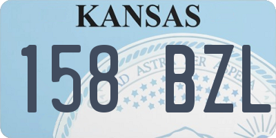 KS license plate 158BZL