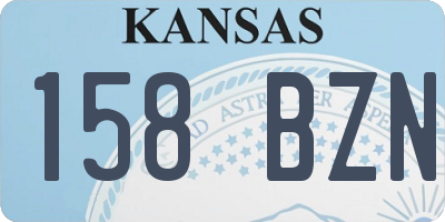 KS license plate 158BZN