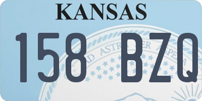 KS license plate 158BZQ