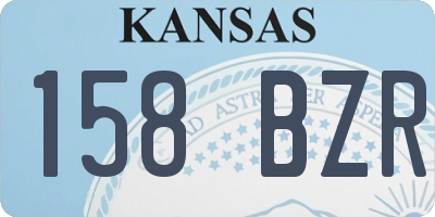 KS license plate 158BZR