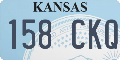 KS license plate 158CKQ