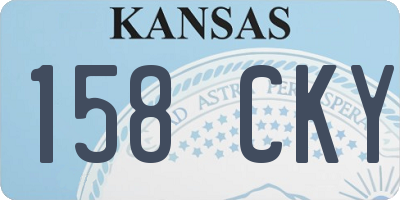 KS license plate 158CKY