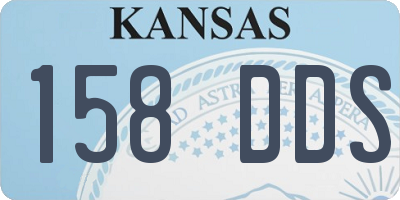 KS license plate 158DDS