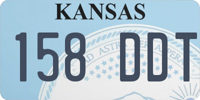 KS license plate 158DDT