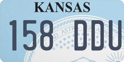 KS license plate 158DDU
