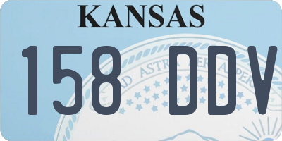 KS license plate 158DDV