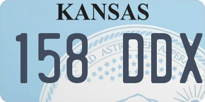 KS license plate 158DDX