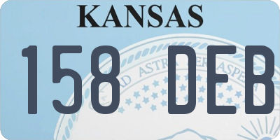KS license plate 158DEB