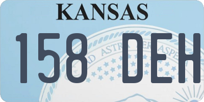 KS license plate 158DEH