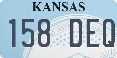 KS license plate 158DEQ