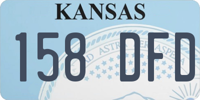 KS license plate 158DFD