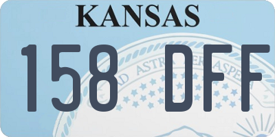 KS license plate 158DFF