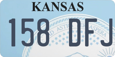 KS license plate 158DFJ