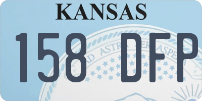 KS license plate 158DFP