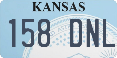 KS license plate 158DNL