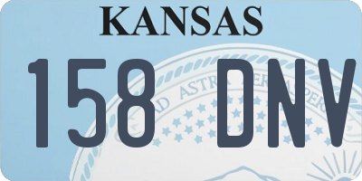 KS license plate 158DNV